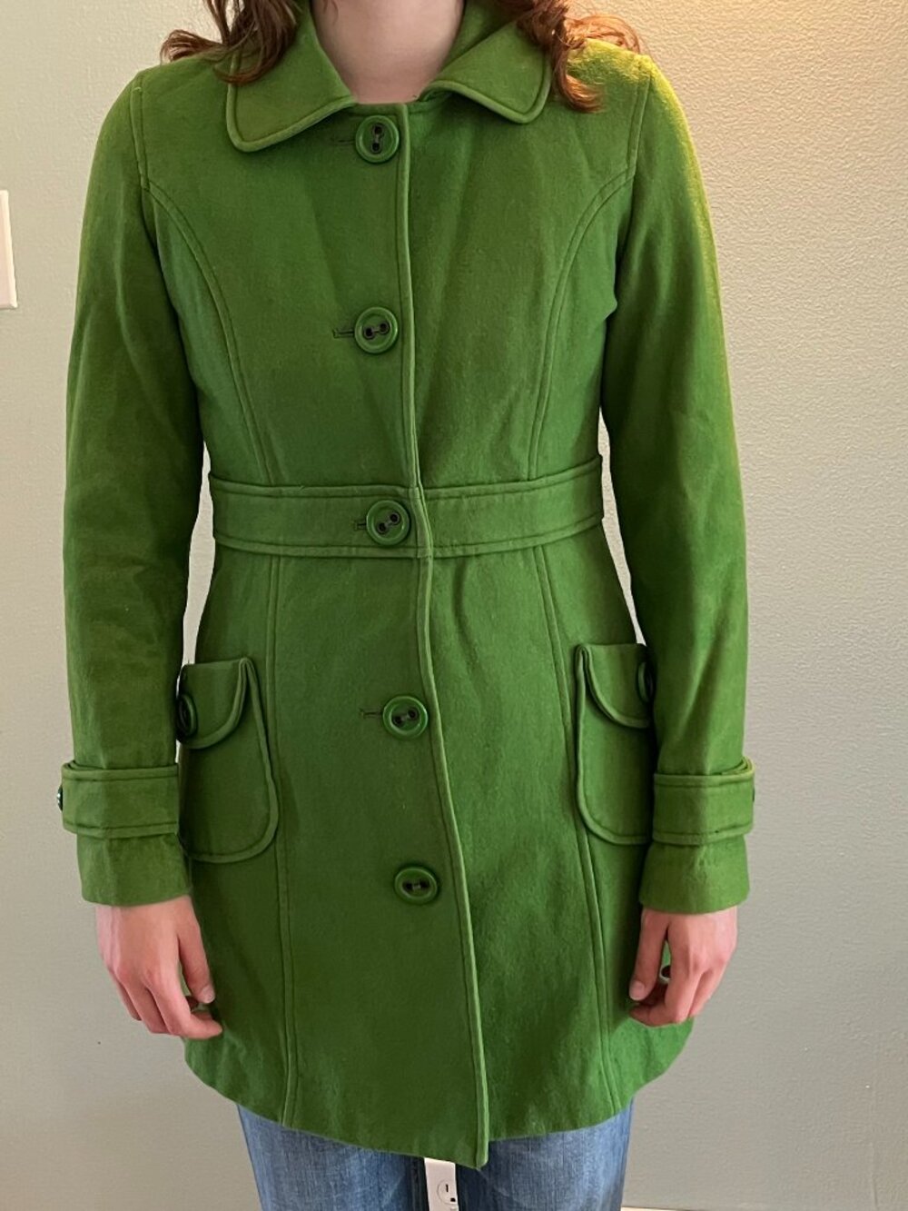 Tulle wool coat, excellent condition
